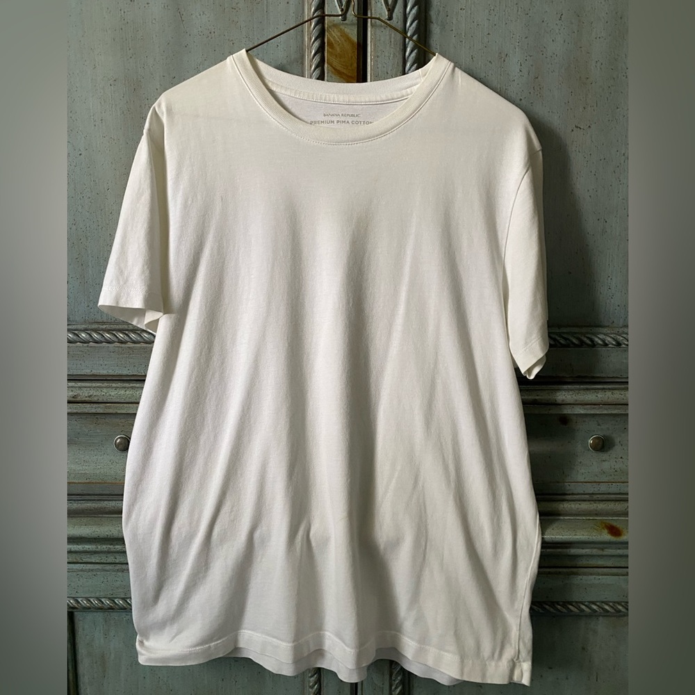 Banana Republic white Pima cotton shirt